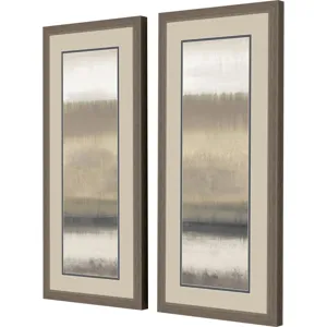 Neutral Sandbar Panel S/2 Framed Art