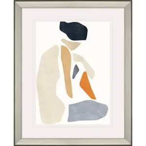 Silhouette Blocks Poise Framed Art