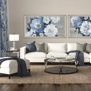 Lyrical Floral - Burst Framed Art