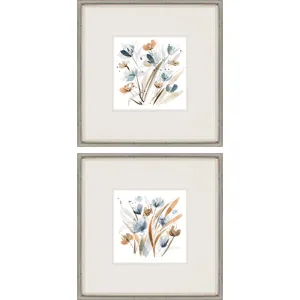 Coastal Blooms S/2 Framed Art