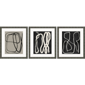 Naive Lines I S/3 Framed Art