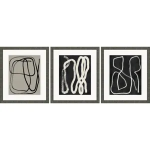 Naive Lines I S/3 Framed Art