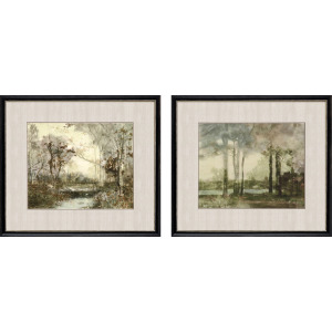 Sunset Pond II S/2 Framed Art