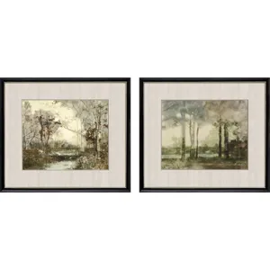 Sunset Pond II S/2 Framed Art