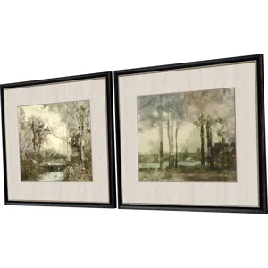 Sunset Pond II S/2 Framed Art