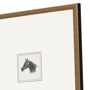 Equestrian Study S/2 Framed Art