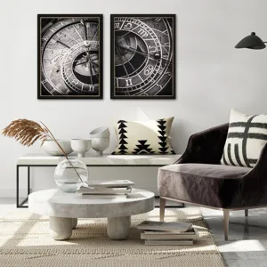 Ticking Time S/2 Framed Art