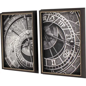 Ticking Time S/2 Framed Art