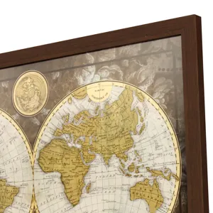 World Map Framed Art