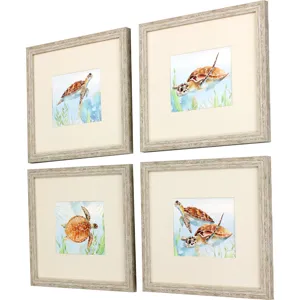 Sea Turtle Reef S/4 Framed Art