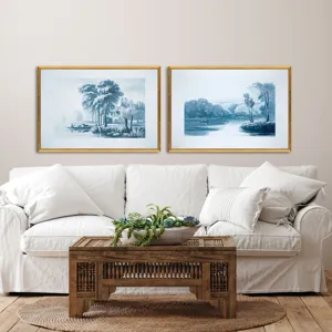 Morning & Evening S/2 Framed Art
