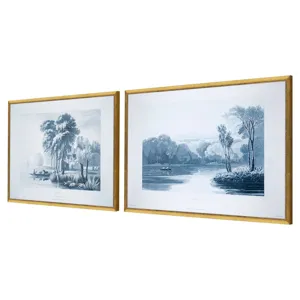 Morning & Evening S/2 Framed Art