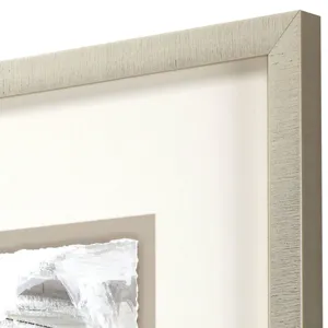 Ivory Gold and Gray I Framed Art