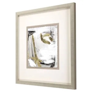 Ivory Gold and Gray II Framed Art
