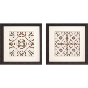 Motif on Cream I S/2 Framed Art