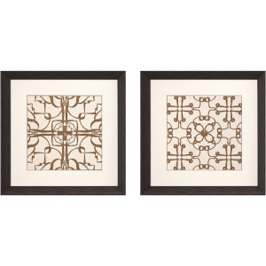 Motif on Cream II S/2 Framed Art