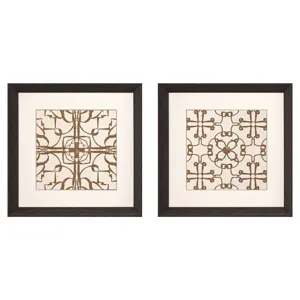 Motif on Cream II S/2 Framed Art