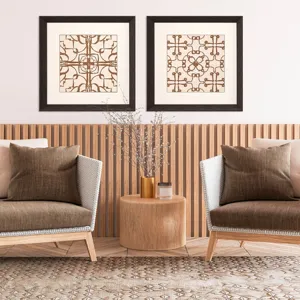 Motif on Cream II S/2 Framed Art