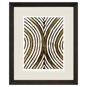 Gold Zulu V Framed Art