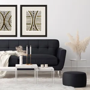Gold Zulu VI Framed Art