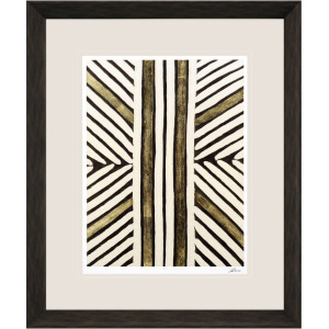 Gold Zulu VIII Framed Art