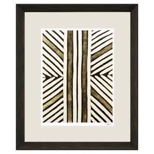 Gold Zulu VIII Framed Art