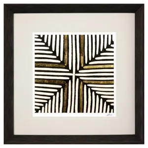 Gold Zulu I Framed Art