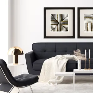 Gold Zulu I Framed Art