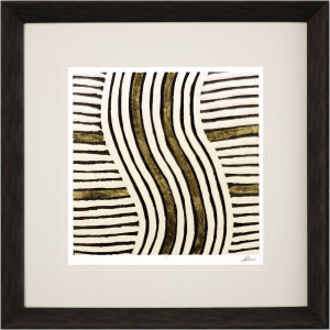 Gold Zulu III Framed Art