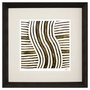 Gold Zulu III Framed Art