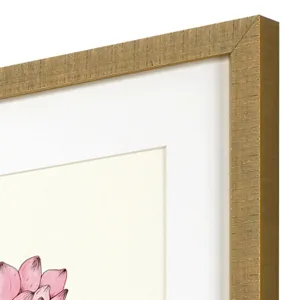 Pink Floral Pops S/4 Framed Art