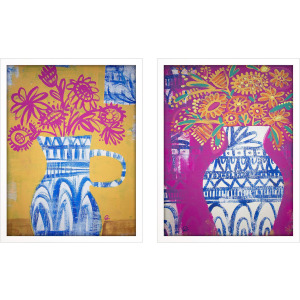 Talavera Vases S/2 Framed Art