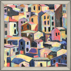 Rustic Hilltown Framed Art