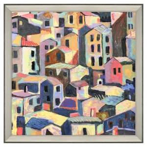 Rustic Hilltown Framed Art