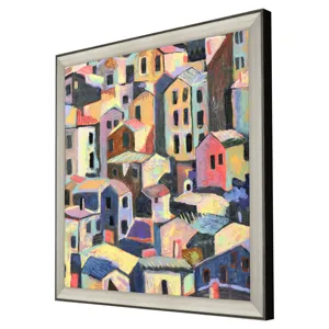 Rustic Hilltown Framed Art