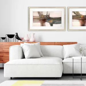 Beige Sculpture I Framed Art