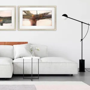 Beige Sculpture II Framed Art