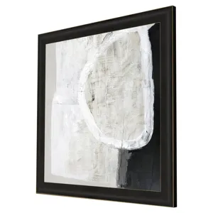 White Stone Framed Art