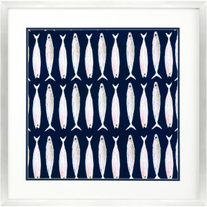 Fish Pattern I Framed Art