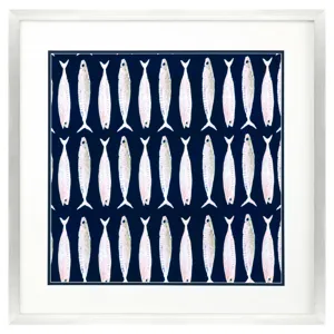 Fish Pattern I Framed Art