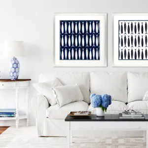 Fish Pattern I Framed Art