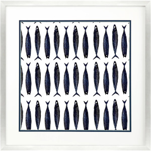 Fish Pattern II Framed Art