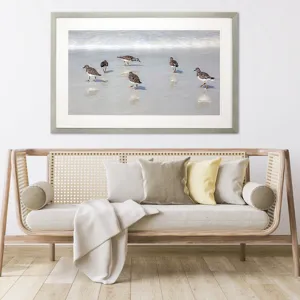 Sandpiper Reflections Framed Art