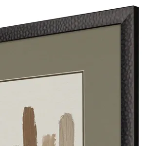 Strokes in Brown I Framed Art