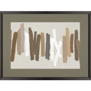 Strokes in Brown II Framed Art