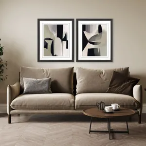 Shape Shift II S/2 Framed Art