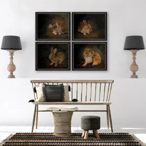 Resting Bunny S/4 Framed Art