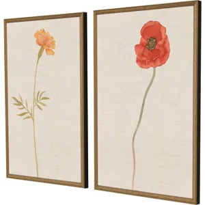 Wild Flourish II S/2 Framed Art