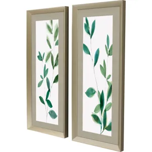 Growing Green S/2 Framed Art