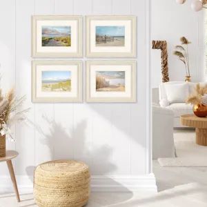 Sandy Beach S/4 Framed Art